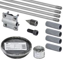 Комплект заземления верт. d16 дл.6м (4х1.5м) оцинк. сталь IEK ZKZ10-11-016-06