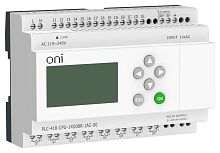 Модуль ЦПУ ПЛК 410 14 DI 8 RO 220В AC с Ethernet портом с экраном ONI PLC-410-CPU-14D08R-1AC-00