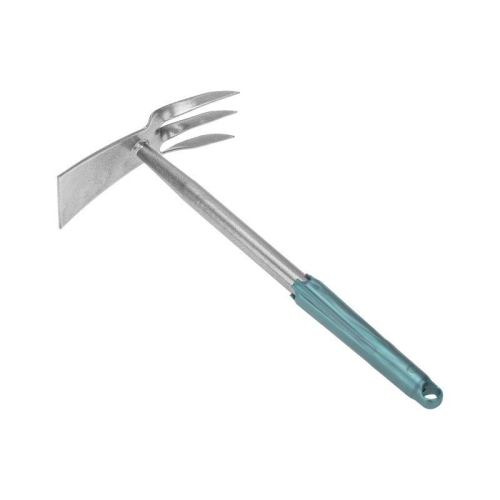 Мотыжка комбинированная 3 витых зубца с метал. ручкой ЧЕТЫРЕ СЕЗОНА 64-0016 фото 4 Мотыжка комбинированная 3 витых зубца с метал. ручкой ЧЕТЫРЕ СЕЗОНА 64-0016 фото 4