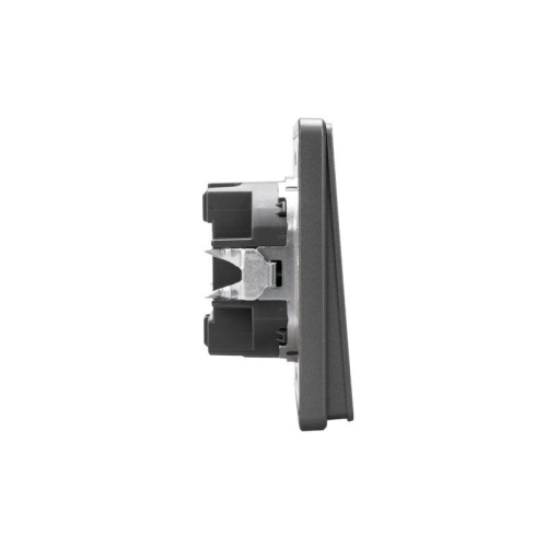 Выключатель для жалюзи 2-кл. СП ROUND MIELE 10А возвратный титан Kranz KR-78-0711-2 фото 6