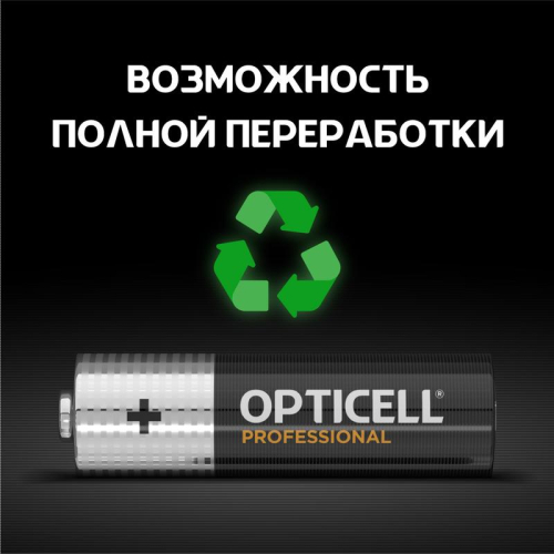 Элемент питания алкалиновый AA/LR6 (блист. 4шт) Professional Opticell 5052001/6052001 фото 5 Элемент питания алкалиновый AA/LR6 (блист. 4шт) Professional Opticell 5052001/6052001 фото 5