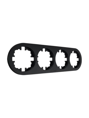 Рамка 4-м OSEN горизонт. круглая механизм черн. бархат LEZARD 744-4200-149 фото 2 Рамка 4-м OSEN горизонт. круглая механизм черн. бархат LEZARD 744-4200-149 фото 2