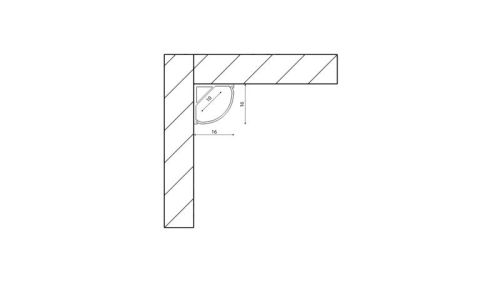 Профиль накладной угловой BEST SF-1616 L2000 алюм. SWG Standart 00-00000086 фото 3