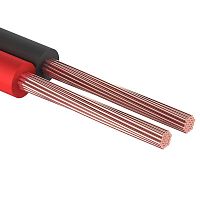 Кабель Stereo 2х0.75 красн./черн. бухта (м) PROCONNECT 01-6104-6