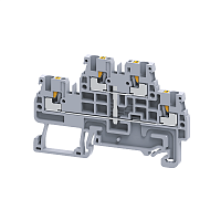 Клемма 2х-ярусная push-in OptiClip CPDL-2.5-2L-I-S сер. КЭАЗ 331864
