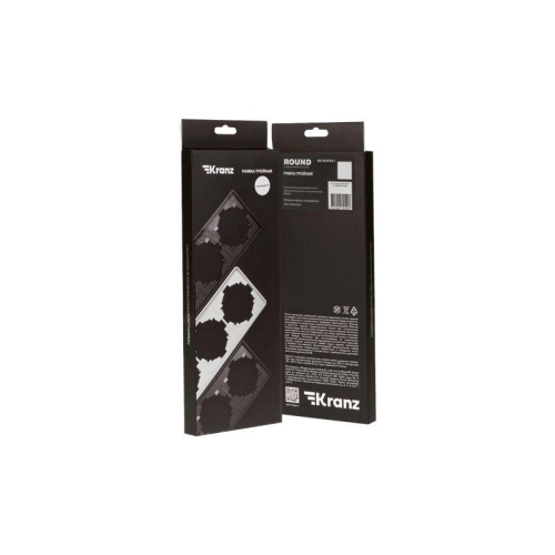 Рамка 3-м ROUND MIELE перламутр Kranz KR-78-0753-1 фото 2