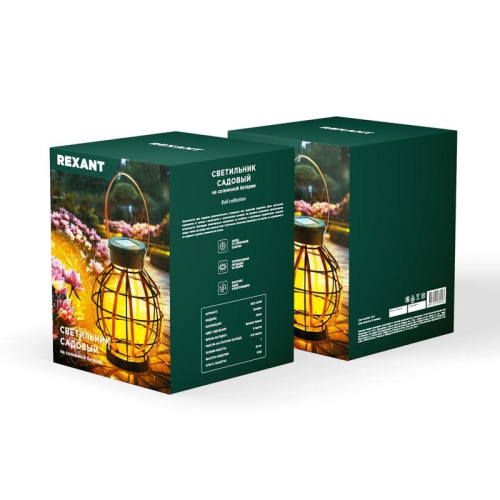 Светильник садовый Бамбук 18см 3000К встроен. аккумулятор солнечная панель коллекция Бали Rexant 602-2408 фото 2 Светильник садовый Бамбук 18см 3000К встроен. аккумулятор солнечная панель коллекция Бали Rexant 602-2408 фото 2
