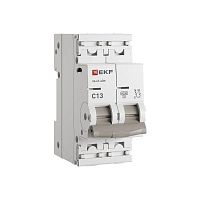 Выключатель автоматический модульный 2п C 13А 6кА ВА 47-63N PROxima EKF M636213C