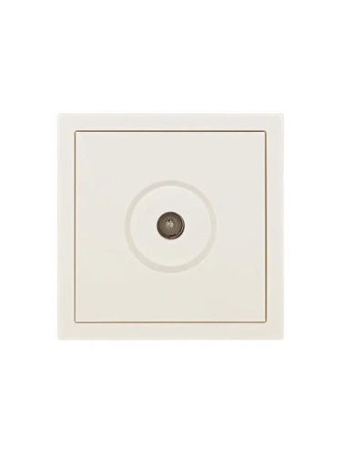 Розетка ТВ оконечная СП ZIMA IP20 слон. кость LEZARD 704-9088-130 фото 2