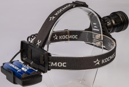 Фонарь налобный аккум. 10Вт P50 LED/Li-ion18650 2х1000мА.ч алюм. КОСМОС (KOC855Lit) фото 5