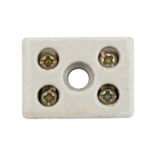 Клемма керамическая винтовая 10кв.мм 2 пары контактов с крепежным отверстием (уп.100шт) Rexant 07-6222 фото 3