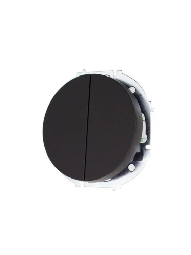 Выключатель 2-кл. СП OSEN 10А IP20 механизм черн. бархат LEZARD 743-4288-101 фото 2