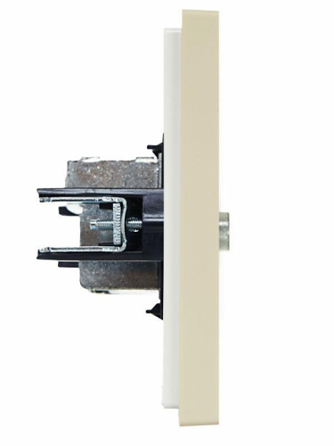 Розетка TV проходная FORTE&PIANO FP429 ваниль IEK FP-A10-P-K10 фото 4