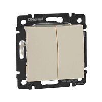 Выключатель 2-кл. СП Valena 10А IP31 250В механизм сл. кость IEK 774305