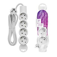 Удлинитель 4х3м с заземл. 10А IP20 ПВС 3х0.75 REV 32012 0 Удлинитель 4х3м с заземл. 10А IP20 ПВС 3х0.75 REV 32012 0