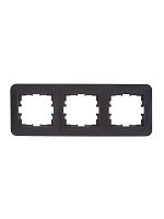 Рамка 3-м ASTI горизонт. черн. бархат LEZARD 7081-4200-148