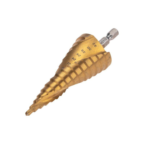 Сверло ступенчатое по металлу ТИТАН 4.0-32.0мм Р6М5 Kranz KR-12-6613 фото 3