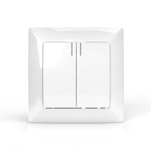 Выключатель 2-кл. СП AVA 10А IP20 с индикатором в сборе бел. TOKOV ELECTRIC TKL-AV-V2IF-C01 фото 2