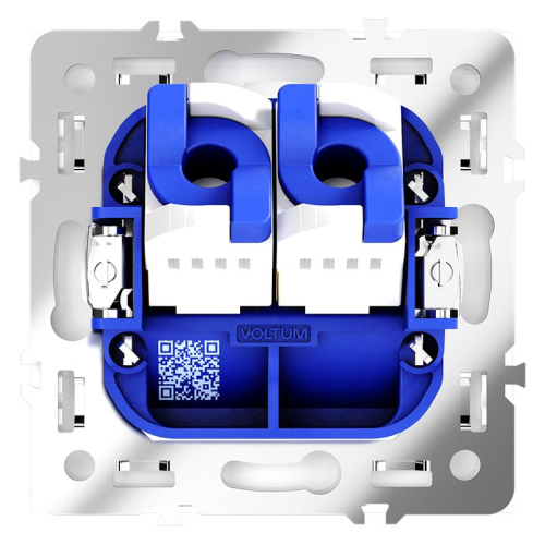 Розетка компьютерная 2-м СП S70 RJ45 + RJ45 кат.6 механизм бел. глянцевый Voltum VLS060201 фото 5 Розетка компьютерная 2-м СП S70 RJ45 + RJ45 кат.6 механизм бел. глянцевый Voltum VLS060201 фото 5