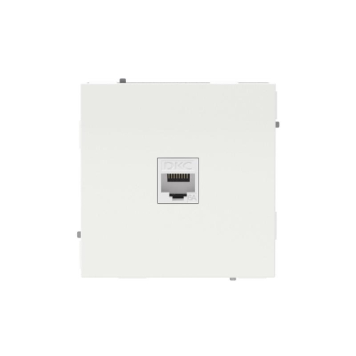 Розетка компьютерная 1-м KANT RJ45 кат.6A без шторки бел. магнолия DKC 7000673 Розетка компьютерная 1-м KANT RJ45 кат.6A без шторки бел. магнолия DKC 7000673