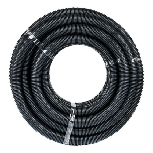 Труба гофрированная d40мм с протяжкой безгалоген. трудногорючая (FRHF) черн. (уп.25м) Plast EKF FRHF-40 фото 2