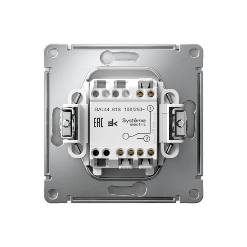 Переключатель 1-кл. ArtGallery IP44 10AX быстрозажим. клем. механизм алюм. SE GAL440361S фото 3 Переключатель 1-кл. ArtGallery IP44 10AX быстрозажим. клем. механизм алюм. SE GAL440361S фото 3
