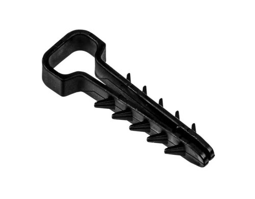 Дюбель-хомут PCD-F 05х10-45-100BL для плоского кабеля PA6.6 черн. (уп.100шт) JazzWay 5054981 Дюбель-хомут PCD-F 05х10-45-100BL для плоского кабеля PA6.6 черн. (уп.100шт) JazzWay 5054981