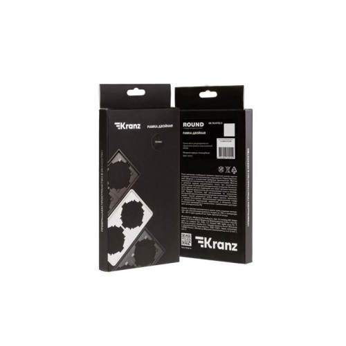 Рамка 2-м ROUND MIELE оникс Kranz KR-78-0752-3 фото 2
