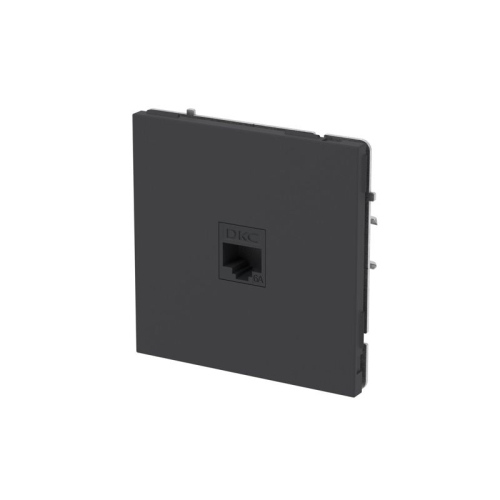 Розетка компьютерная 1-м KANT RJ45 кат.6A без шторки черн. уголь DKC 7012673 фото 2 Розетка компьютерная 1-м KANT RJ45 кат.6A без шторки черн. уголь DKC 7012673 фото 2
