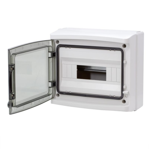 Щиток настенный 12мод. IP65 с дверцей с клеммн. блоком 63А сер. DKC RB12W6TGD фото 3