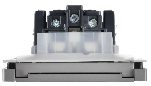 Розетка СП FORTE&PIANO 16А IP44 FP521 с заземл. защ. шторки с крышкой винт. крепл. сталь IEK FP-R16-16-44-K46 фото 4