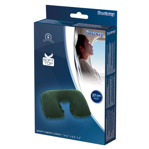 Подушка дорожная флокированная 37х24х10см (67006) Bestway 6941607332672 фото 3 Подушка дорожная флокированная 37х24х10см (67006) Bestway 6941607332672 фото 3