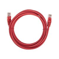 Патч-корд U/UTP CAT 5e RJ45-RJ45 26AWG LSZH красн. 3м Rexant 02-0103-3