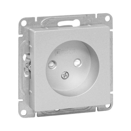 Розетка СП Эпика 16А без заземл. защ. шторки механизм алюм. EKF UP1-SOA-101 Розетка СП Эпика 16А без заземл. защ. шторки механизм алюм. EKF UP1-SOA-101
