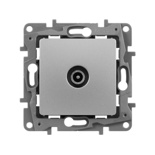 Розетка телевизионная оконечная TV СП Etika 5дБ 5-862МГц механизм алюм. IEK 672465 фото 3