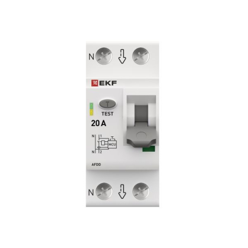 Устройство защиты от дугового пробоя (УЗДП) 1P+N 20А PROxima EKF afdd-2-20-pro фото 3 Устройство защиты от дугового пробоя (УЗДП) 1P+N 20А PROxima EKF afdd-2-20-pro фото 3