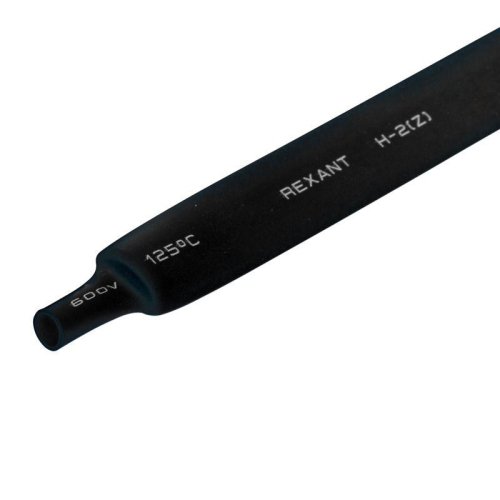 Трубка термоусадочная ТУТ нг 9.0/4.5 черн. 1м REXANT 20-9006 фото 2