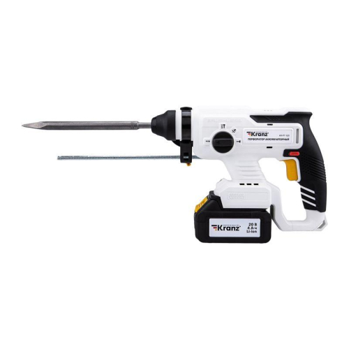 Перфоратор аккумуляторный SDS-plus 2.2Дж 1х4А.ч в кейсе Kranz KR-PT-120 фото 8