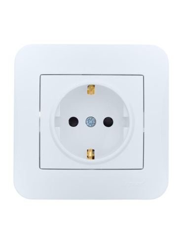 Розетка 1-м СП ASTI 16А IP20 с заземл. защ. шторки термопласт в сборе бел. LEZARD 7081-0202-124B Розетка 1-м СП ASTI 16А IP20 с заземл. защ. шторки термопласт в сборе бел. LEZARD 7081-0202-124B