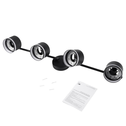 Светильник PCL-0804 max 20Вт (каждая лампа) 4xGX53 IP20 230В BL настен./потолочн. декор. под лампу JazzWay 5066922 фото 2