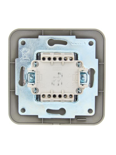 Выключатель 2-кл. 1п СП ASTI 10А IP20 в сборе платина. LEZARD 7081-3535-101 фото 2 Выключатель 2-кл. 1п СП ASTI 10А IP20 в сборе платина. LEZARD 7081-3535-101 фото 2