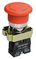 Кнопка управления "Грибок" LAY5-BS542 1НЗ аварийная с фиксацией красн. KARAT IEK BBG90-BS-K04