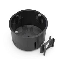 Коробка установочная 68х47 двухкомпонентн. для сплошных стен черн. Промрукав 60-0710-9005СП