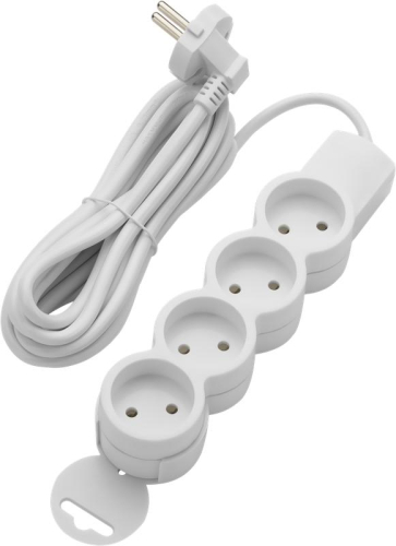 Удлинитель 4х3м без заземл. ПВС 2х0.75 REV 32010 6 фото 2 Удлинитель 4х3м без заземл. ПВС 2х0.75 REV 32010 6 фото 2