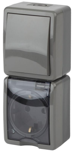 Блок розетка+выкл. ОП Эра Эксперт 11-7407-03 16А(10AX)-250В верт. IP54 сер. ЭРА Б0036005 Блок розетка+выкл. ОП Эра Эксперт 11-7407-03 16А(10AX)-250В верт. IP54 сер. ЭРА Б0036005