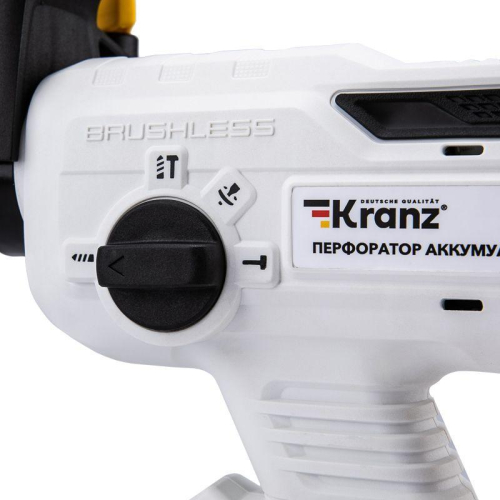 Перфоратор аккумуляторный SDS-plus 2.2Дж 1х4А.ч в кейсе Kranz KR-PT-120 фото 14