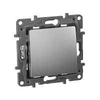 Переключатель перекрестный 1-кл. СП Etika 10А IP20 250В 10AX винтов. клеммы механизм алюм. IEK 672409