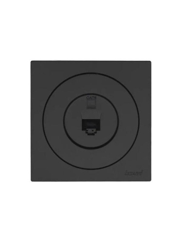 Розетка компьютерная СП OSEN RJ45 кат.6 механизм черн. бархат LEZARD 743-4288-140 фото 4