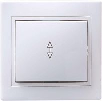 Переключатель проходной 1-кл. СП Кварта 10А IP20 ВСп10-1-0-КБ бел. GENERICA EVK12-K01-10-DM