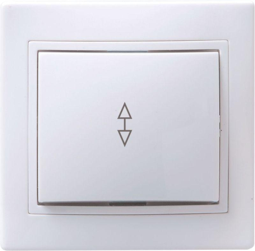 Переключатель проходной 1-кл. СП Кварта 10А IP20 ВСп10-1-0-КБ бел. GENERICA EVK12-K01-10-DM Переключатель проходной 1-кл. СП Кварта 10А IP20 ВСп10-1-0-КБ бел. GENERICA EVK12-K01-10-DM